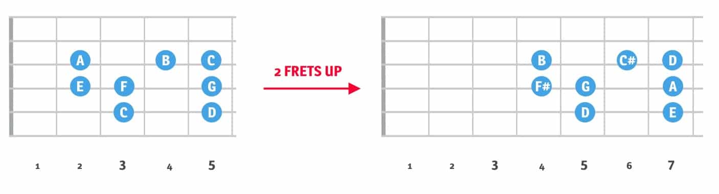 Moving Major Scales |Learn fingerpicking