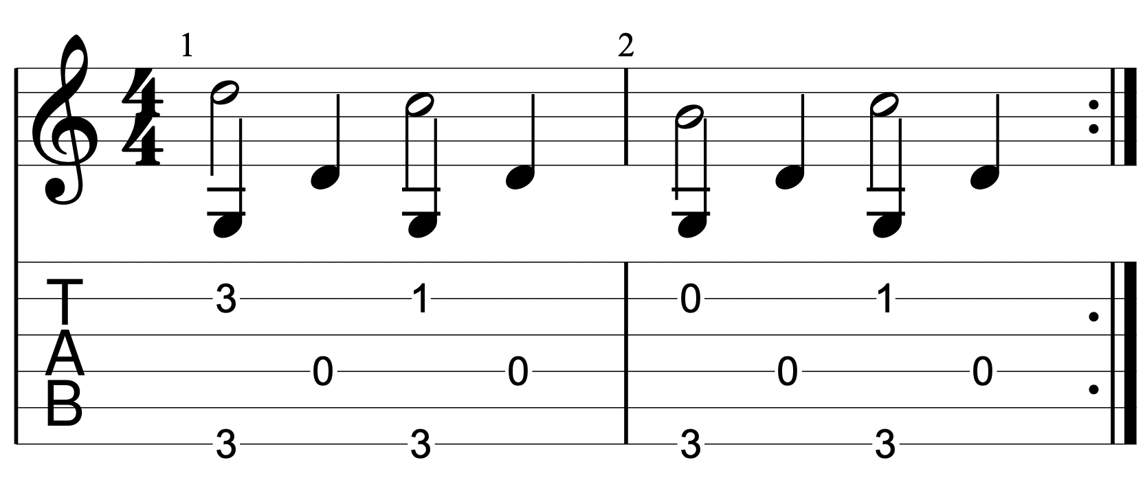 Travis picking pattern | learn fingerpicking | travis picking in G | exercise 5